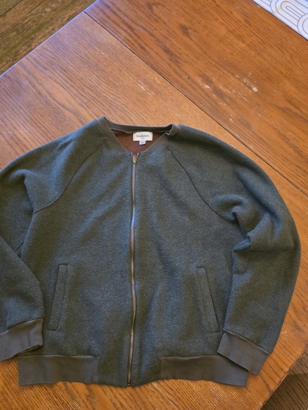 Goodfellow & Co Olive Green Zip Front Jacket